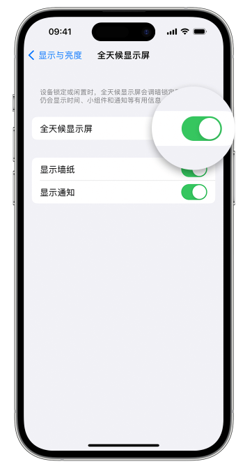 横峰苹果14维修店分享如何自定义 iPhone 14 Pro 常亮显示屏 