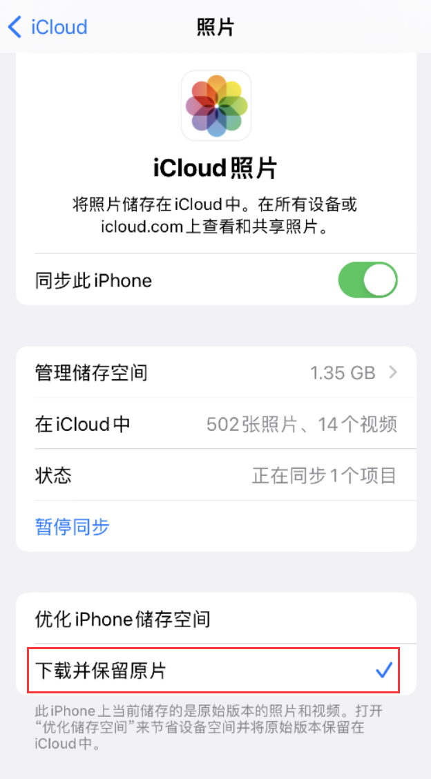 横峰苹果手机维修分享iPhone 无法加载高质量照片怎么办 